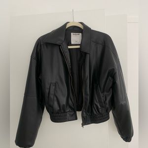 Garage - Black Leather Jacket XS